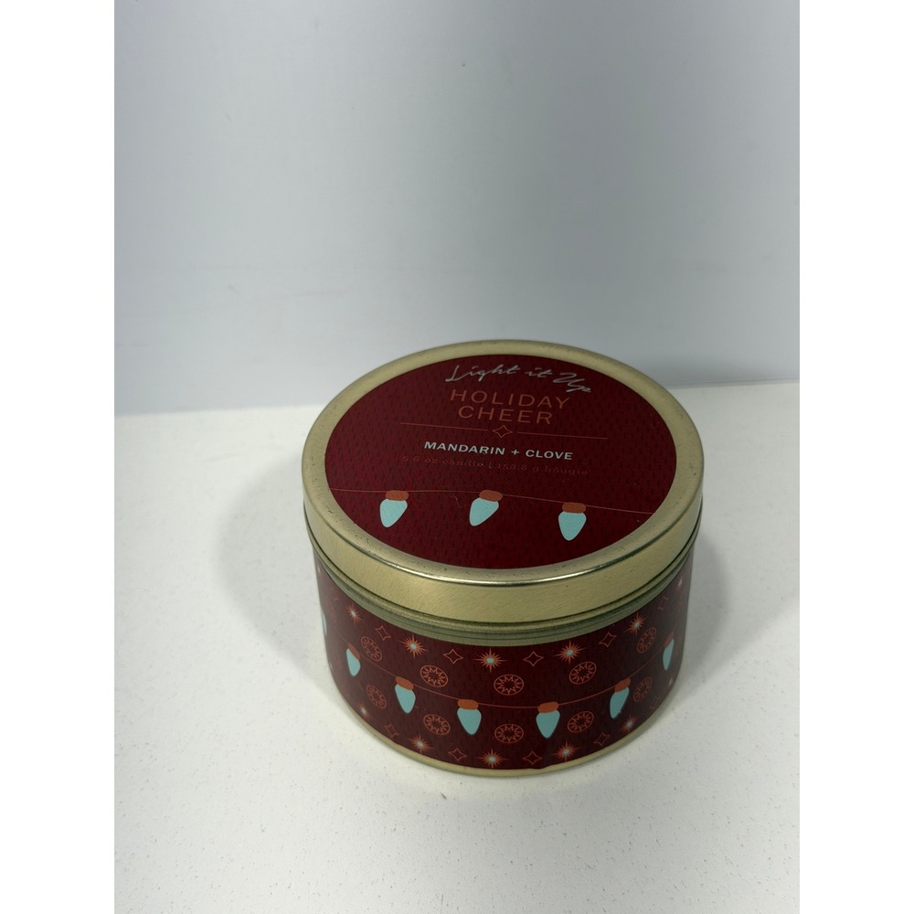 Urban Outfitters Holiday Cheer Mandarin Clove Scented Candle 5.6oz Travel Tin